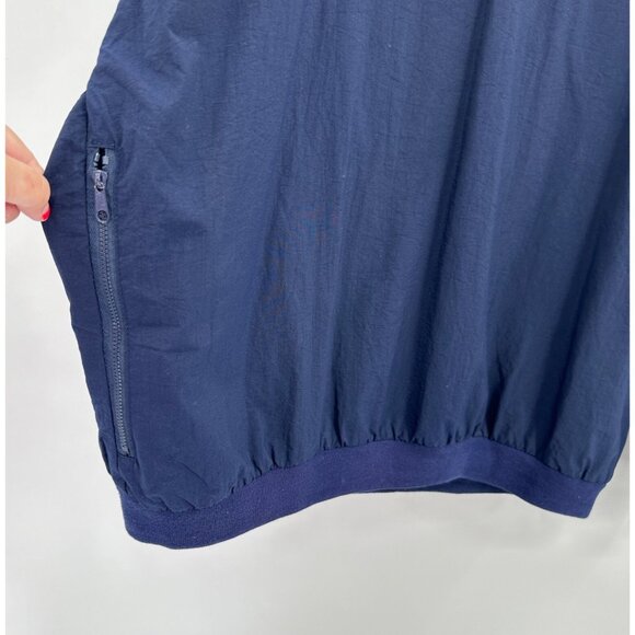 Izod Vintage Men's V-Neck Windbreaker Golf Pullover in Navy Blue sz XL - Picture 5 of 6